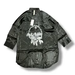 参考上代64900円 未使用 SHINYAKOZUKA  24SS ENOUGH GIANT SHIRT イナフジャイアントシャツ 長袖シャツ シンヤコヅカ 2401SK24 ブラックホワイト S （81681A）のサムネイル