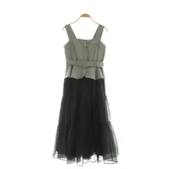 アンドクチュール And Couture 25SS ビスチェドッキングワンピース ロング F グレー ブラック /MY ■OS ■SH