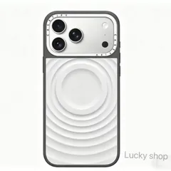 新品iPhoneケースCASETiFY メタルウェーブケースMagSafe対応シルバーとグレー衝撃保護 iPhone17/17Pro/17 Pro Max/16Pro/16Pro Max/15Pro/14Pro