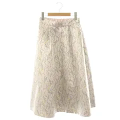 チェスティ Chesty 花柄 サテン フレアスカート ロング 1 ピンク /HK ■OS