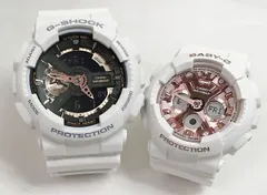 恋人たちのGショックペアウォッチ G-SHOCK BABY-G ペア腕時計 カシオ 2本セット  アナデジ GA-110RG-7AJF BA-130-7A1JF     ラッピング無料 メッセージカード手書きします 