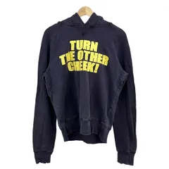 DSQUARED2(ディースクエアード) パーカー サイズL メンズ - ダークネイビー×イエロー 長袖/ダメージ加工