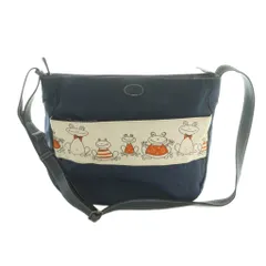 イビサ IBIZA ショルダーバッグ カエル柄 紺 /MI ■OS