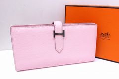最終お値下げ！美品]HERMES べアンミニ モーヴシルベスト ゴールド金具