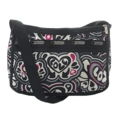 レスポートサック LesportSAC 総柄 ナイロン ショルダーバッグ 黒