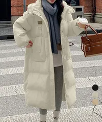 フェイクダウンコート中綿入りロングコート SK21708820-2931