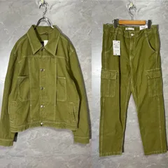 未使用品 ZARA ザラ 2着set セットアップ ミリタリー ジャケット マルチポケット カーゴ パンツ オリーブ L 40