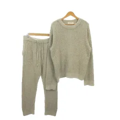 ジェラートピケオム GELATO PIQUE HOMME ルームウェア 部屋着 セットアップ 上下 ワッフルニット M ベージュ /MN2 ■GY99のサムネイル