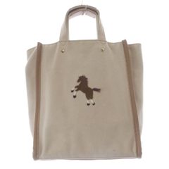 セブンテンバイミホカワヒト ハンドバッグ 2way キャンバス 茶色 セブンテン バイミホカワヒト/トートバッグ/ベージュ×ブラウン