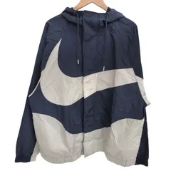 【現状渡し品】NIKE ナイキ Swoosh Contrastings Large Logo Hooded Woven Jacket DD5968-437 スウッシュ ウーブン ラインド ジャケット 【148-260203-rs-10-fur】