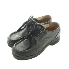 あしながおじさん レースアップシューズ レザー キルティング 23.5cm 黒 /MI ■OS