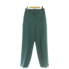 6 ROKU BEAUTY&YOUTH B&Y ロク ビューティーアンドユース ZIP PANTS パンツ ハイウエスト イージー ストレッチ 38 グリーン /MY ■OS