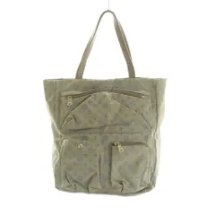 ラシット RUSSET ポケットシリーズ トートバッグ 総柄 グレージュ ライトブルー /MI ■OS