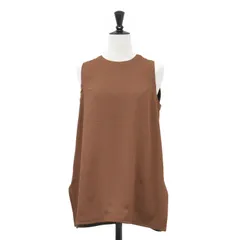 【美品】FLORENT フローレント ブラウス ブラウン 00(S) | 25春夏 アメリカンスリーブ ブラウス | ノースリーブ クルーネック	| トップス シャツ カットトップス | 日本製【レディース】【中古】のサムネイル
