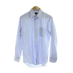 メーカーズシャツ カマクラ MAKER'S SHIRT 鎌倉 シャツ 41/85 白 水色 チェック柄 長袖 胸ポケット付き /JP