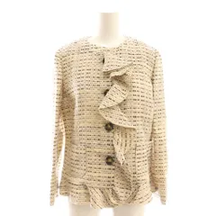 レッド ヴァレンティノ RED VALENTINO フリルジャケット ノーカラージャケット 40 アイボリー マルチカラー /DF ■GY57のサムネイル