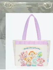 しらゆき様: ダッフィー&フレンズ20周年： カラフルハピネス トートバッグのカバー　と　ディズニー ダッフィ－&フレンズ&ハートフェルト・レターズ・オブ・フレンドシップ  トートバッグのカバー
