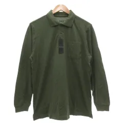イネドオム INED HOMME タグ付き ポロシャツ L 緑 抹茶色 無地 襟付き 長袖 /SX ■ECF001のサムネイル