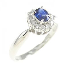 サファイア 指輪 0.48ct ダイヤ0.03ct 12.0号 - メルカリ