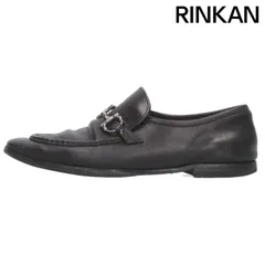 サルバトーレフェラガモ ビットローファーレザーシューズ メンズ 8