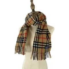 バーバリー（Burberry）マフラー ノバチェック柄 カシミア100% 長さ133.5cm 幅29cm