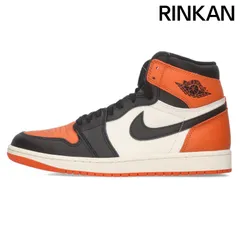 ナイキ  AIR JORDAN 1 RETRO HIGH OG BLACK TOE DZ5485-008 シャッタードバックボードハイカットスニーカー メンズ 27.5cm