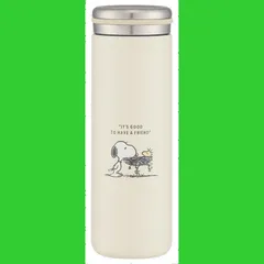 水筒 280ml ボトル 保温 マグ 保冷 真空二重構造 ステンレス スヌーピー バッジ スケーター(Skater) STX3-A