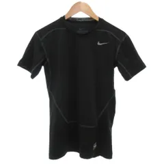 ナイキ NIKE Pro Combat Dri-FIT Tシャツ M 半袖 スウォッシュロゴ 黒 ブラック /NU ﻿■ECF003