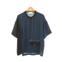 クルニ CULLNI STUDIOUS別注 WIDE STRIPE COMBI POトップス プルオーバーシャツ カットソー 2 ネイビー ブラック /ES ■OS ■SHのサムネイル