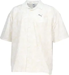 プーマ PUMA ESS ELEVATED ウーブン AOP SS シャツ メンズ 男性 トップス 半袖 お出かけ 通勤 通学 トレーニング ジム 筋トレ ランニング  693752 02 PUMAWHITE