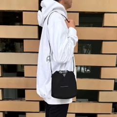 MM6 Maison Margiela エムエムシックス メゾンマルジェラ ジャパニーズ ショルダーバッグ メッシュ生地 クロスボディーバッグ SB6WD0026 P6414 T813/ブラック