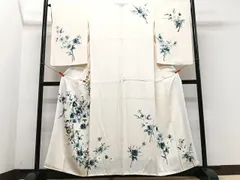 平和屋着物■訪問着　手描き　枝花文　正絹　逸品　CABF4892xe