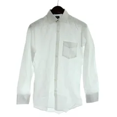 ポールスミス PAUL SMITH LONDON ワイシャツ S 白 ホワイト 長袖 無地 胸ポケット付き /AP