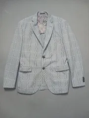 50 エトロ ミラノ CHECK ブレーザー カジュアル ジャケット ETRO