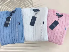 ポロ ラルフローレン レディース ケーブル ラウンド 長袖ニット (5色)