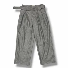 国内正規 JIL SANDER 22AW Wool Trousers Ring Belt Pants ウールトラウザーズ リングベルトパンツ スラックス ジルサンダー J22KA0146 グレー 48 （13826M）のサムネイル