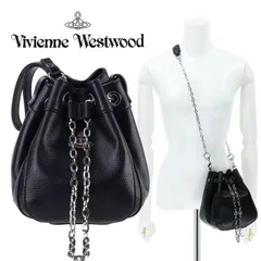 Vivienne Westwood ヴィヴィアンウエストウッド ショルダーバッグ レディース 巾着型 チェーン クロスボディバッグ 2way クリッシー ブラック 52020005U
