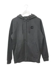 アンダーアーマー UNDER ARMOUR ジップアップパーカー L  裏起毛 カットソー フーディ グレー トップス