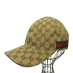 グッチ GUCCI GGキャンバス ベースボールキャップ シェリーライン ベージュ IBO92