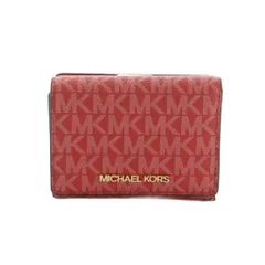 マイケルコース MICHAEL KORS JET SET TRAVEL コンパクト ウォレット ミディアム 財布 三つ折り 小銭入れ MK柄 ピンク /MI ■OS