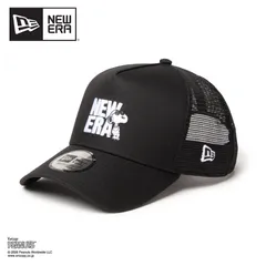 [新品] NEW ERA / ニューエラ 9FORTY A-Frame トラッカー Vintage PEANUTS ピーナッツ JOE COOL ジョー・クール ブラックのサムネイル