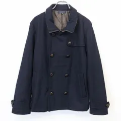 【中古】[印象AB] URBAN RESEARCH アーバンリサーチ ジャケット / コート メンズ 38 紺 ウール×ポリ 若干薄手 メルトン系 ボタン×ジップ留め 裏地付き 長袖のサムネイル