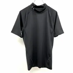 古着 アンダーアーマー コンプレッションウェア アンダーシャツ Tシャツ 半袖 ラグラン ストレッチ ポリなど XL 黒 メンズ(レディース？)