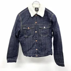 【中古】[印象AB] エイチアンドエム H＆M デニム トラッカージャケット Gジャン ジージャン 裏ボア 無地 長袖 綿100% S ブルー 青 レディース(メンズ？)