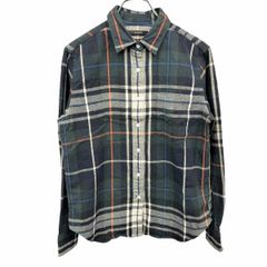 45rpmコットンチェックネルシャツ サイズ2 ネイビーグリーン - メルカリ