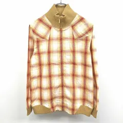 【中古】[印象AB] WOOLRICH ウールリッチ ブルゾン / シャツジャケット レディース M ブラウンイエロー×レッド×ホワイト 綿100% ウエスタンヨーク 薄手 ジップアップ チェックのサムネイル