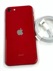 新品同様 電池100%SIMフリーiPhone SE(第３世代) 64GB　レッド