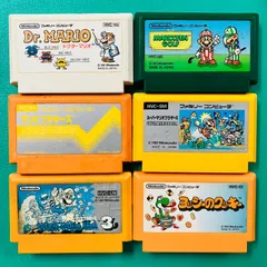 【カセットのみ6点セット】ファミコン ドクターマリオ  マリオオープンゴルフ  マリオブラザーズ  スーパーマリオブラザーズ  スーパーマリオブラザーズ3  ヨッシーのクッキー FC