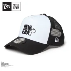 [新品] NEW ERA / ニューエラ  9FORTY A-Frame トラッカー Vintage PEANUTS ピーナッツ JOE COOL ジョー・クール ブラック/ホワイトのサムネイル
