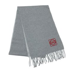 □ 47978☆LOEWE ロエベ マフラー アナグラム柄 カシミヤ90% - メルカリ
